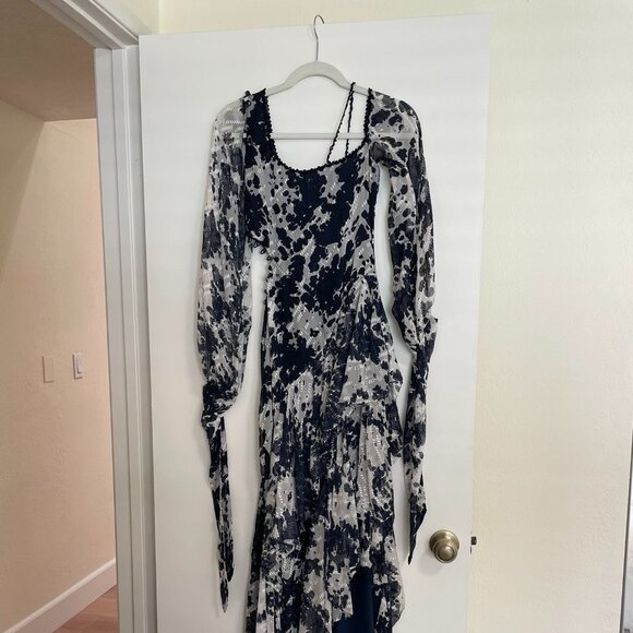 Jonathan Simkhai Maxi Long-Sleeve Dress Size US 2 - Picture 3 of 6